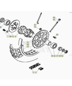 CADENA TRANSMISION BETA EVO 80