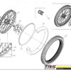 rueda denatera trrs moto de trial