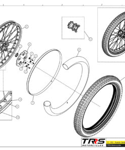 rueda denatera trrs moto de trial