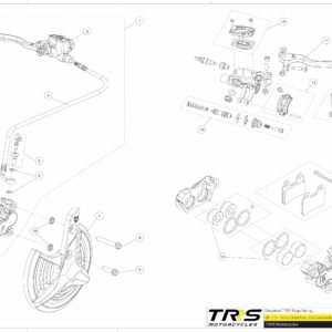 Protector freno disco delantero TRRS trial | 08001TR102