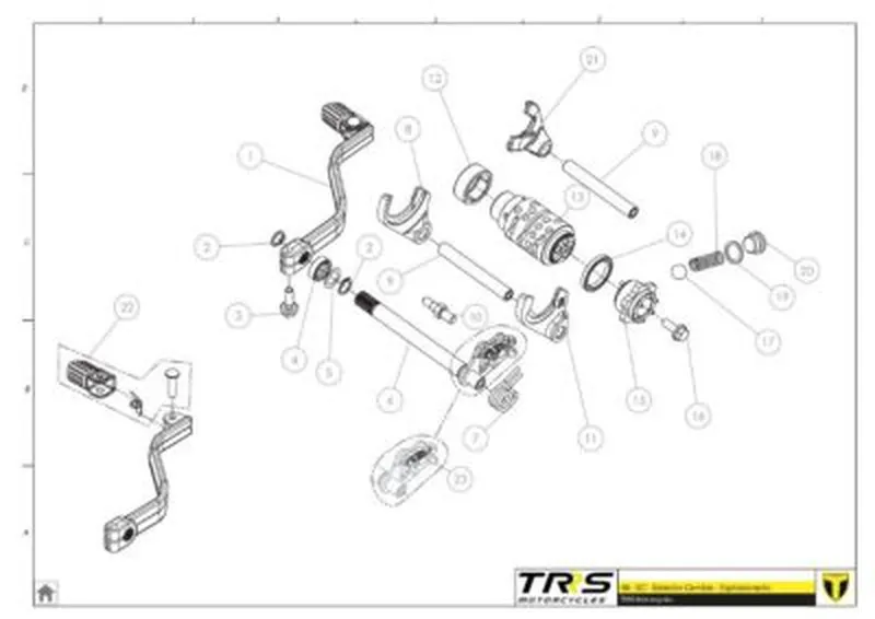 Pedal/Palanca de cambio TRS original